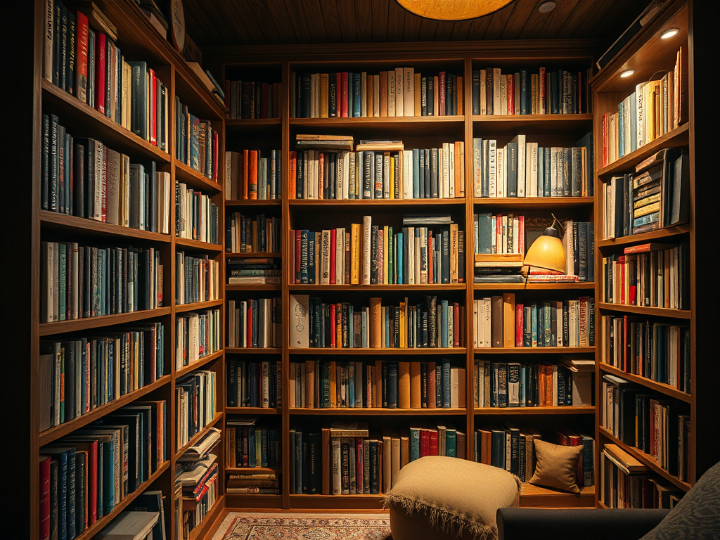 books in shelf inside room